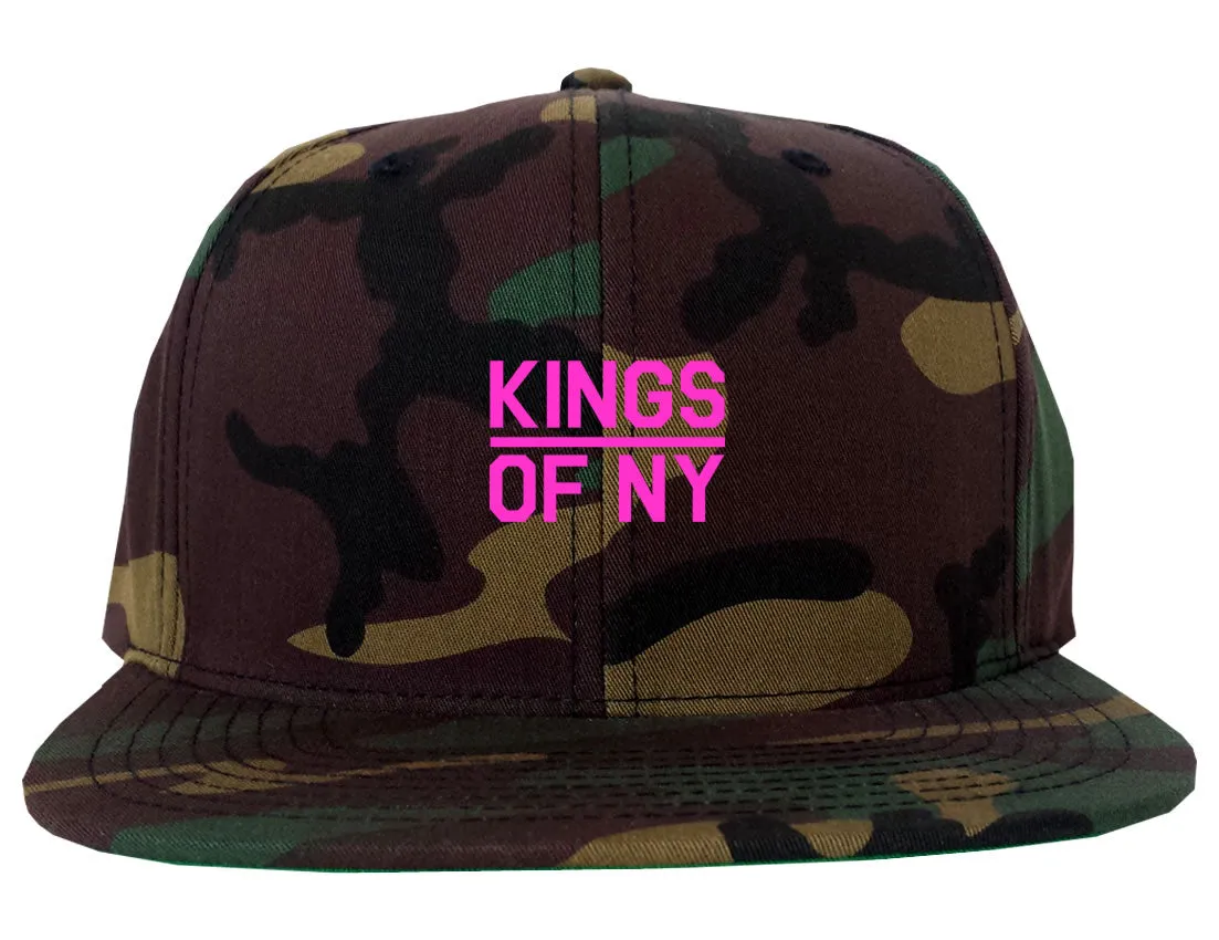Mini Pink Classic College Logo Mens Snapback Hat Cap