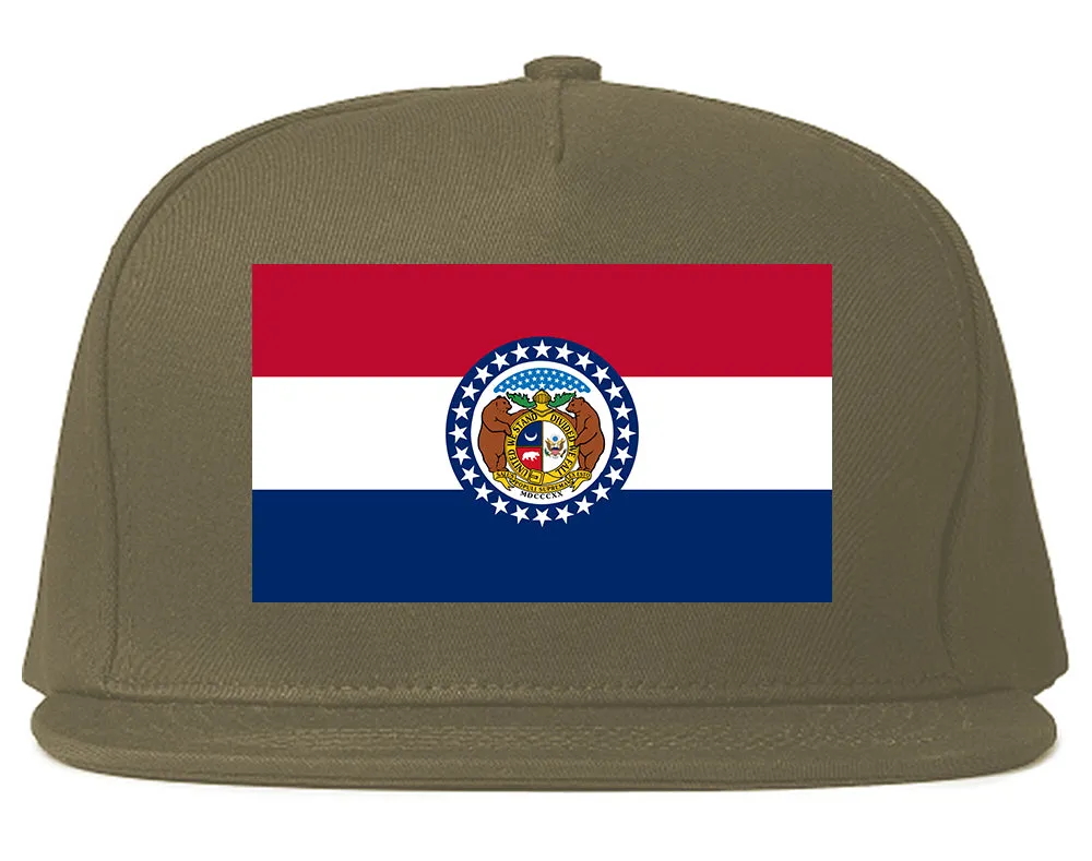 Missouri State Flag MO Chest Mens Snapback Hat