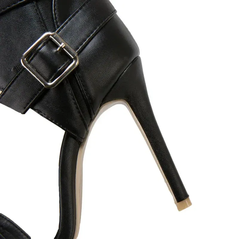 Party High Heels with T-strap Design
