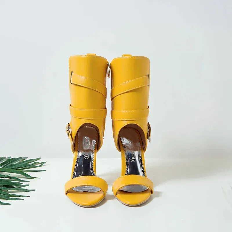 Party High Heels with T-strap Design