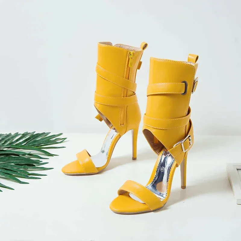 Party High Heels with T-strap Design