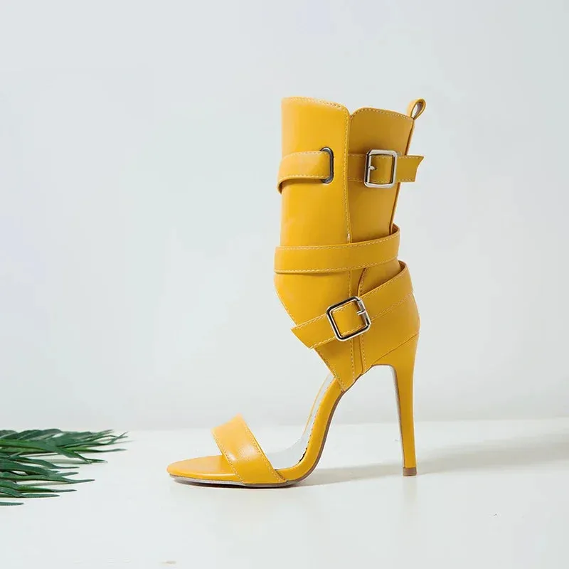 Party High Heels with T-strap Design