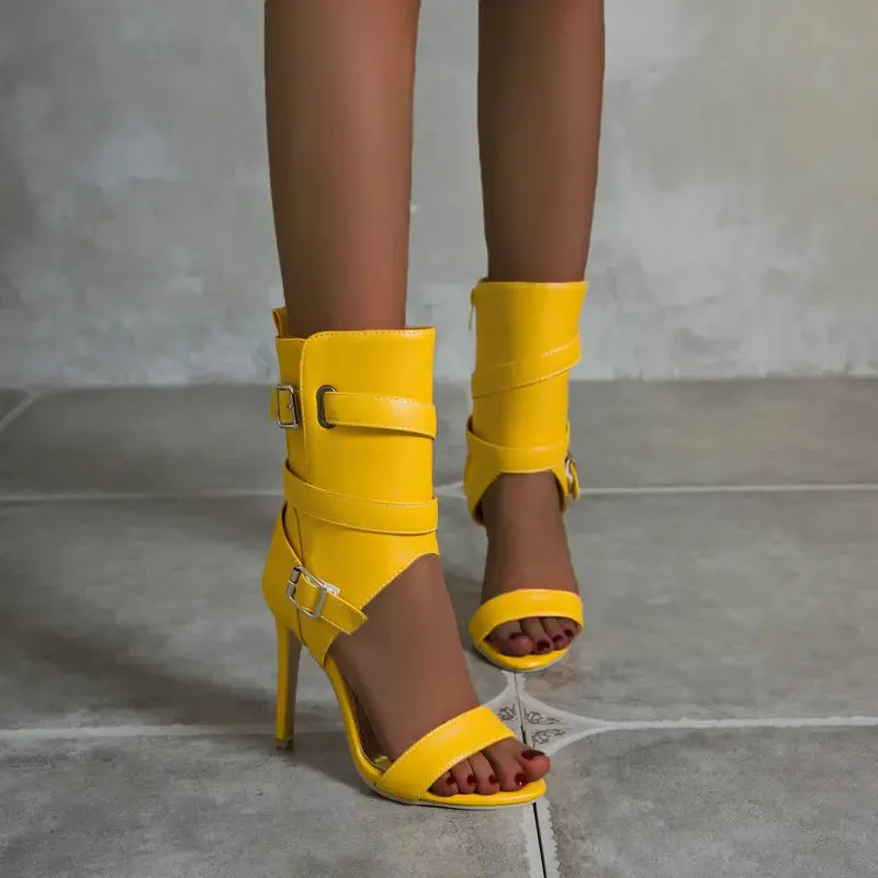 Party High Heels with T-strap Design
