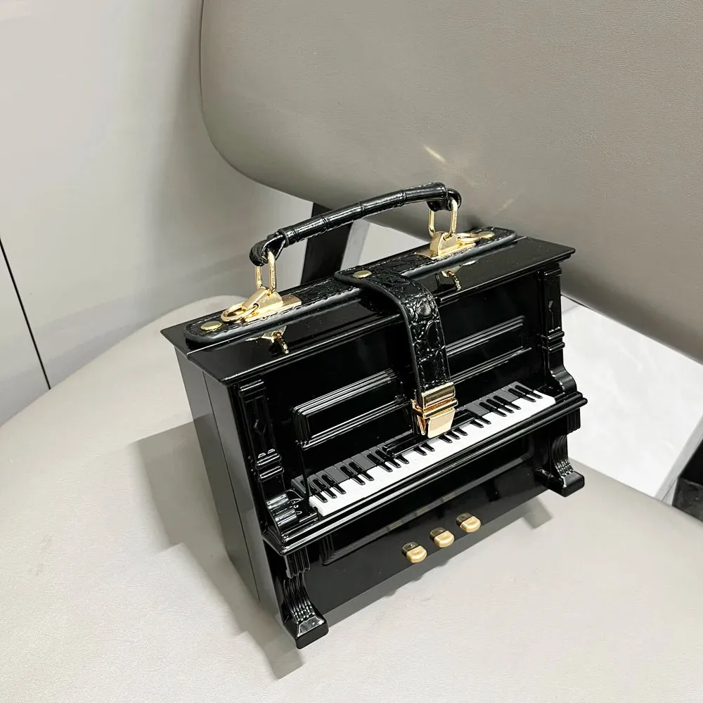 Pre Order:  Piano Top Handle Handbag
