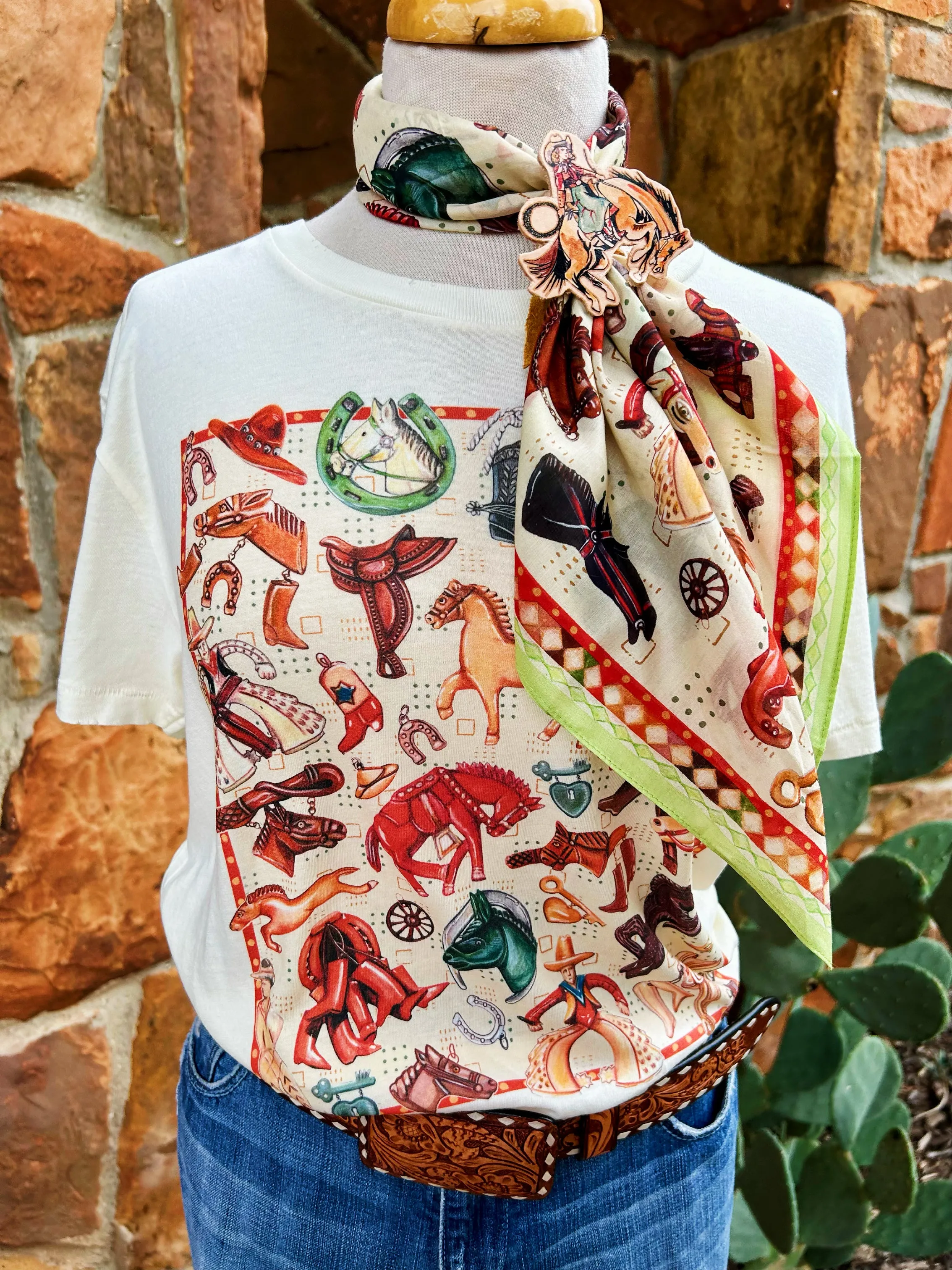 Punchy Cowgirl XOXO Scarf Slide