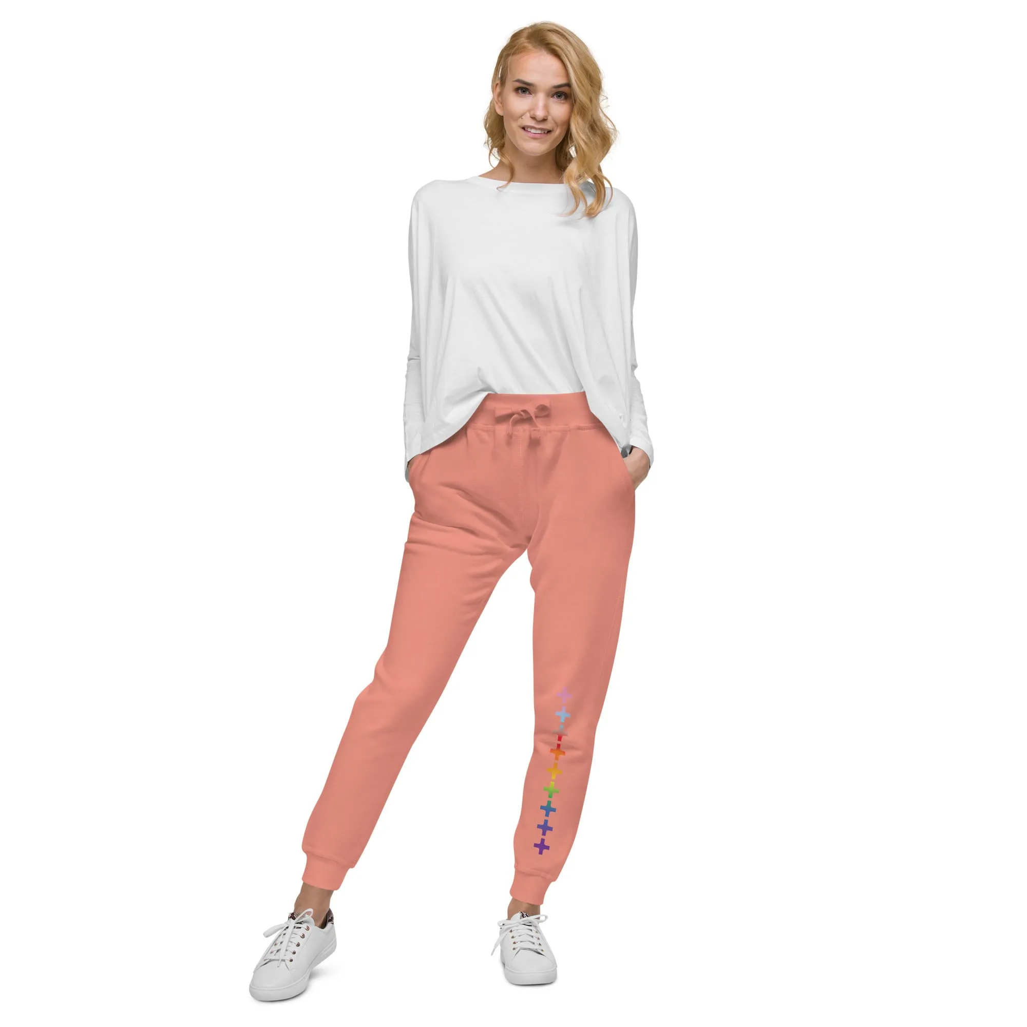   Rainbow Love Unisex Fleece Sweatpants