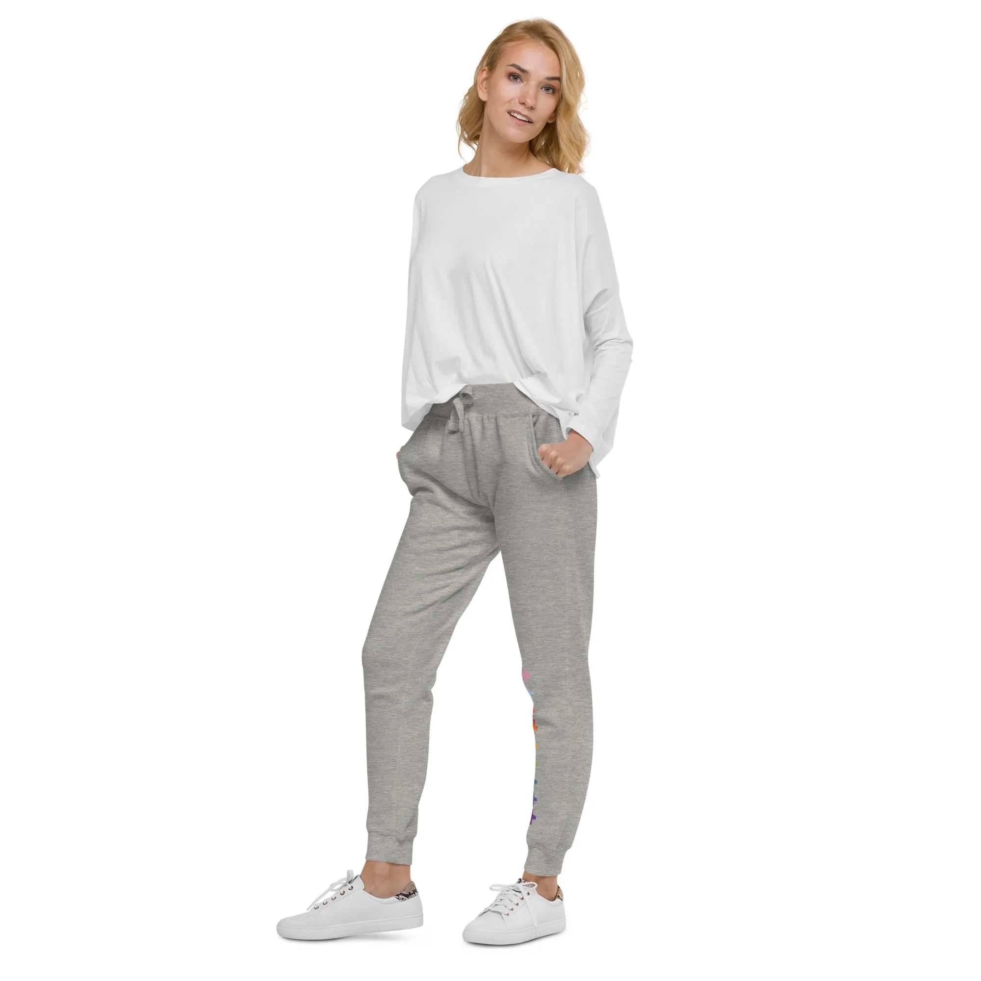   Rainbow Love Unisex Fleece Sweatpants