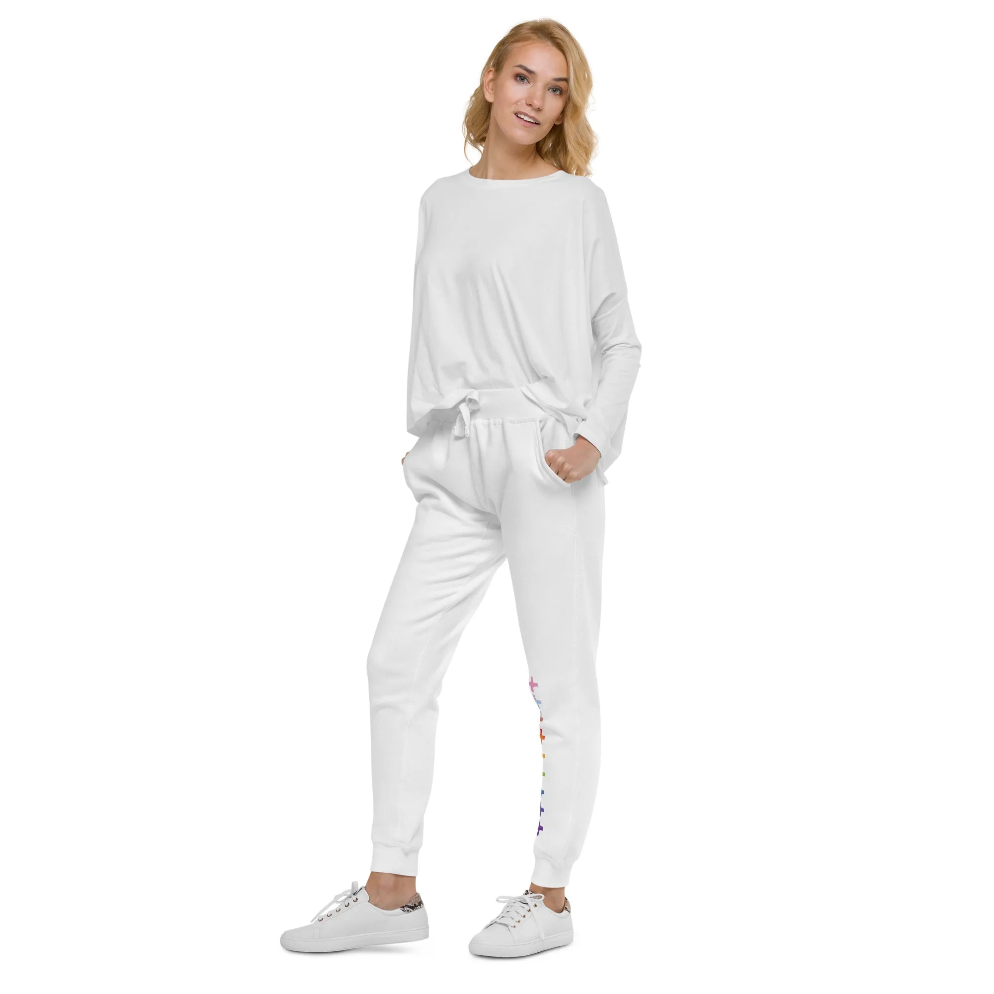   Rainbow Love Unisex Fleece Sweatpants