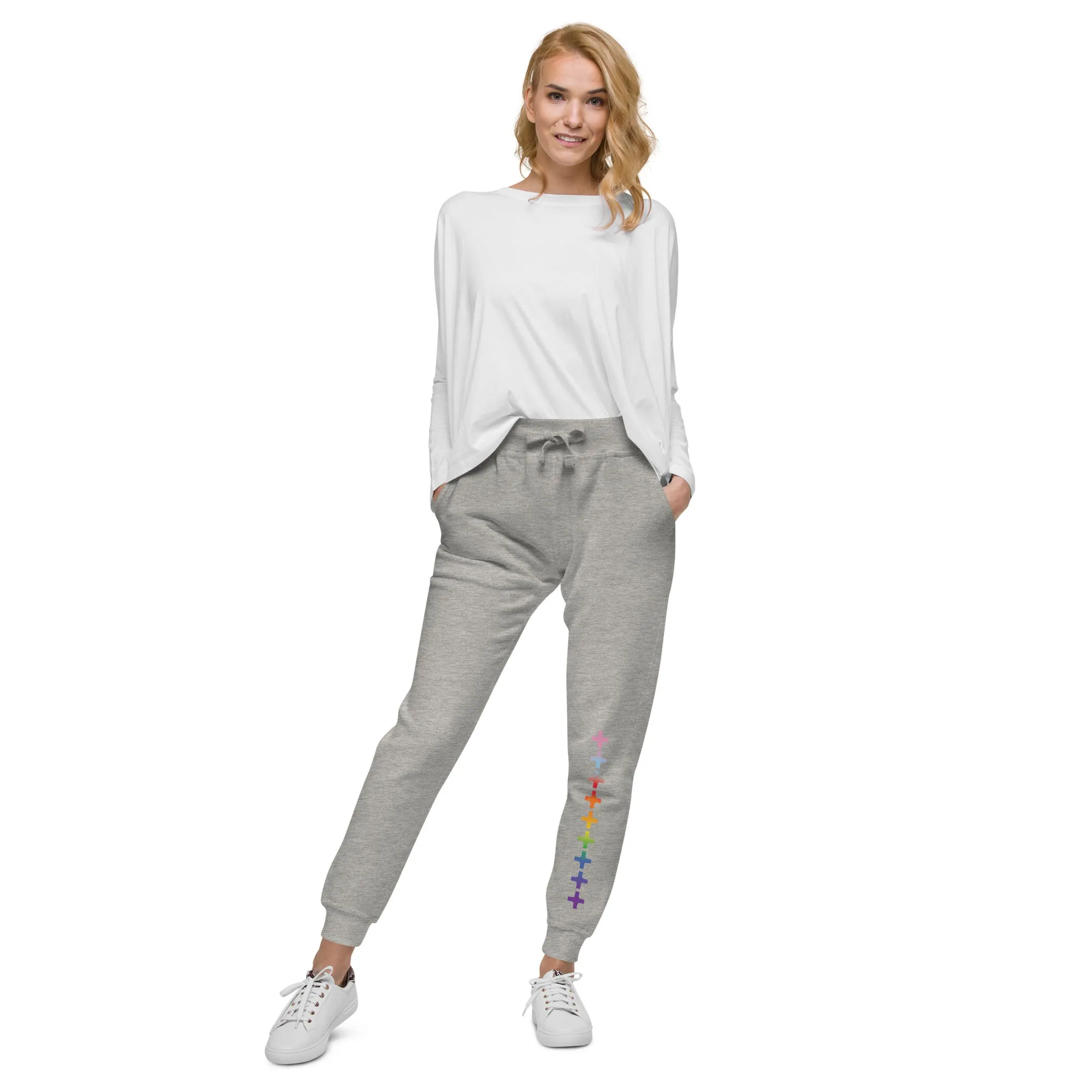   Rainbow Love Unisex Fleece Sweatpants