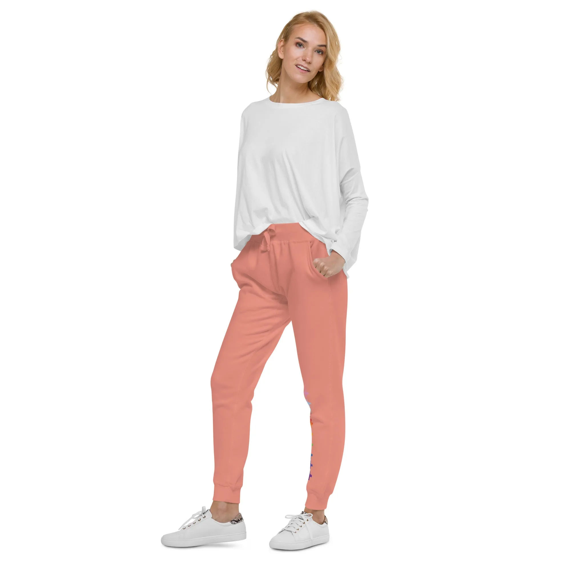   Rainbow Love Unisex Fleece Sweatpants