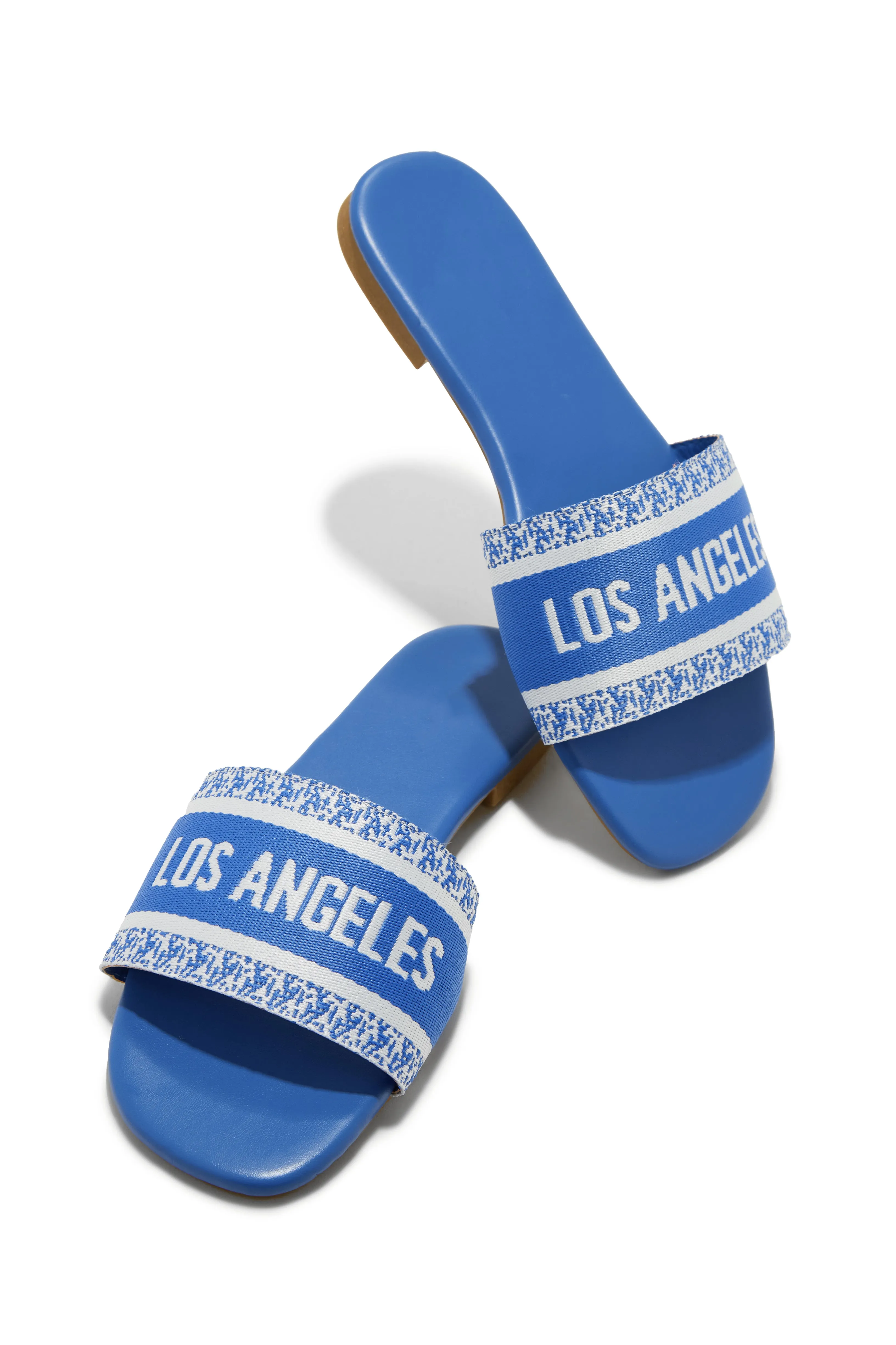 Resort Vacay Slip On Sandals - Blue