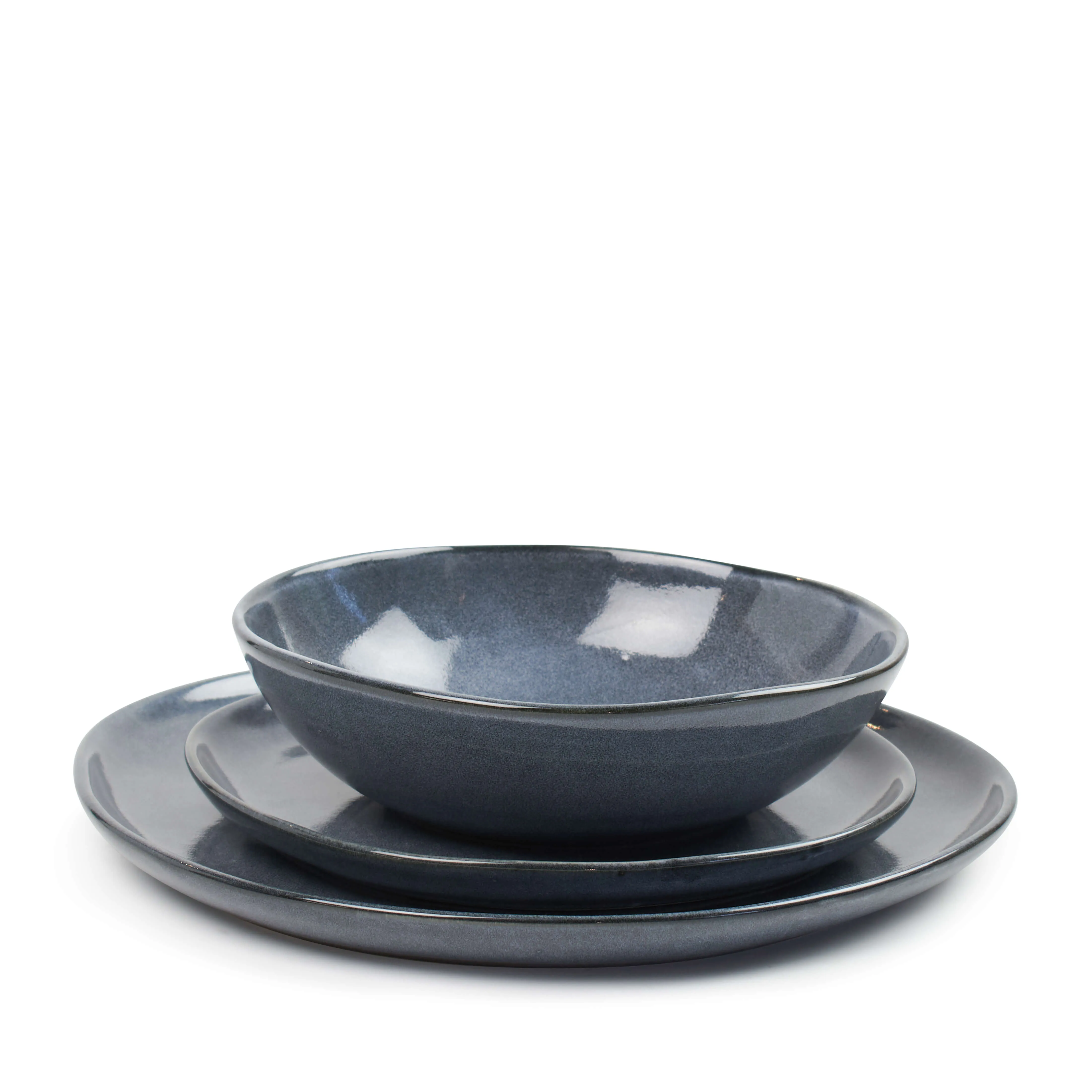 Series 12 Piece Dinner Set - Denim Blue
