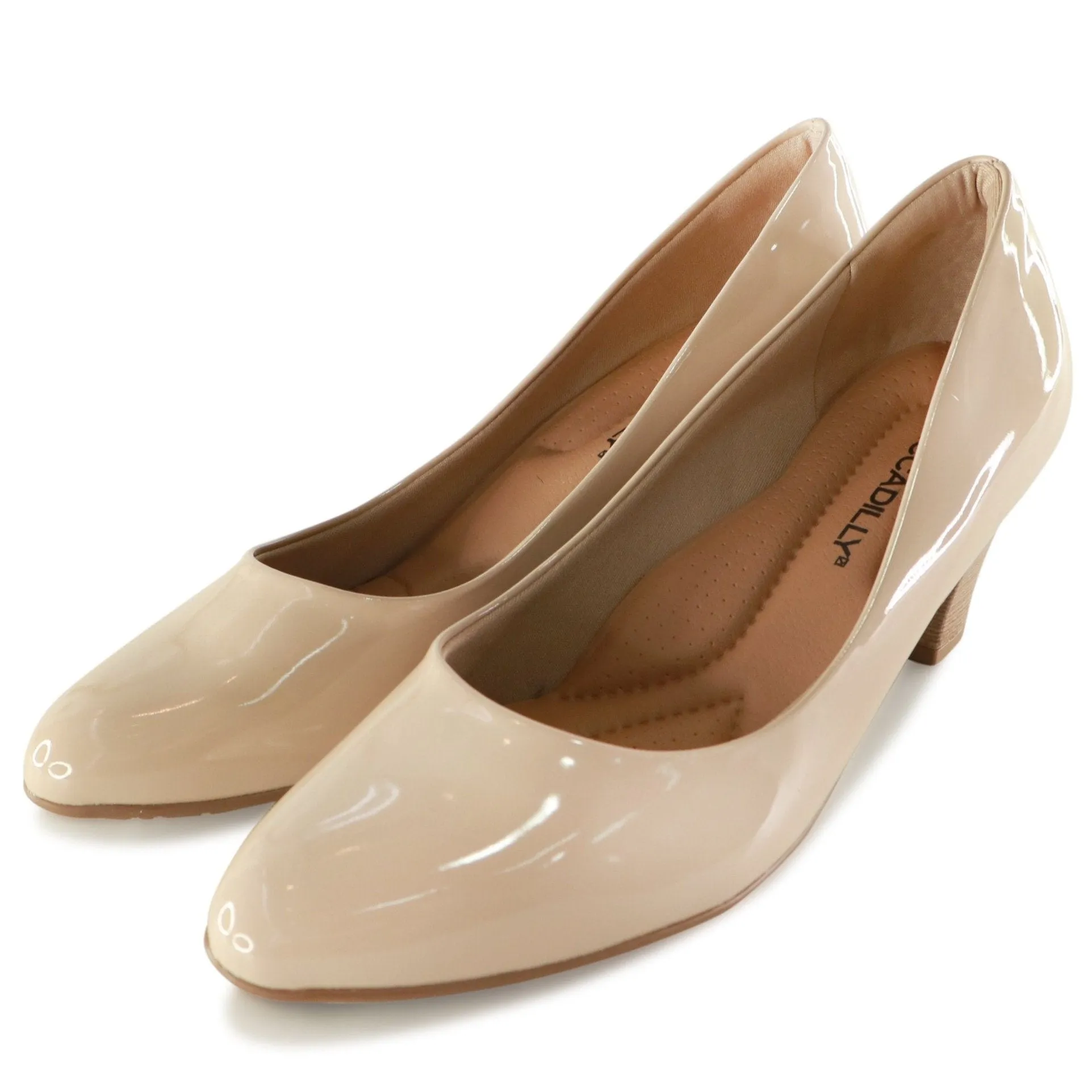 Shimmering Allure Pumps - Nude Patent (703.001)