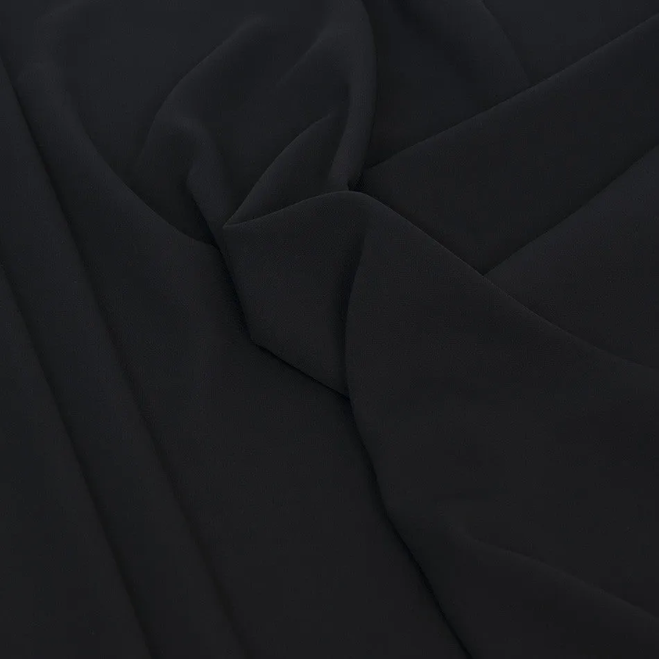 Soft Suiting Black Fabric 1598