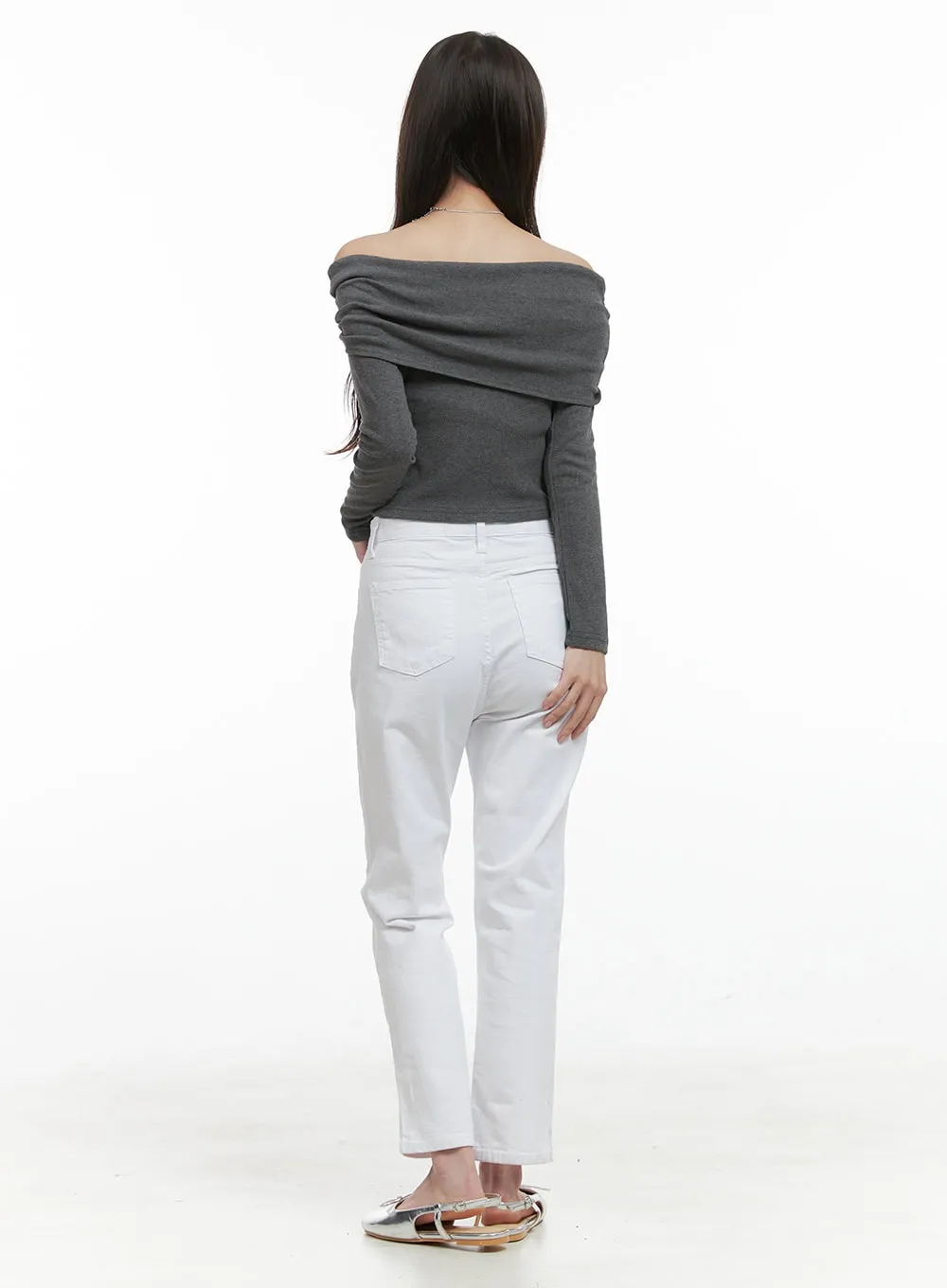 Solid Cotton Straight Pants OG412