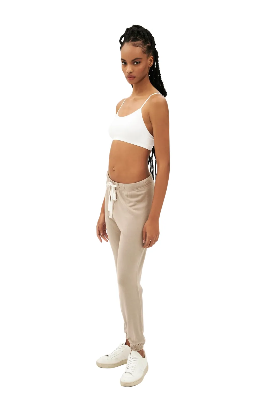 Sonja Fleece Sweatpant Dark Khaki