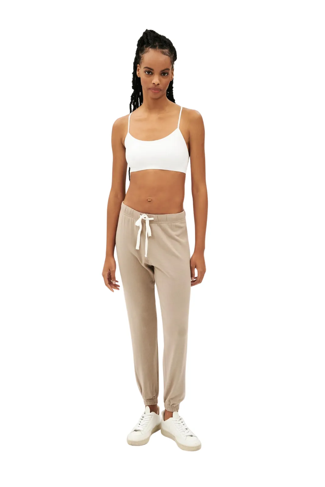 Sonja Fleece Sweatpant Dark Khaki