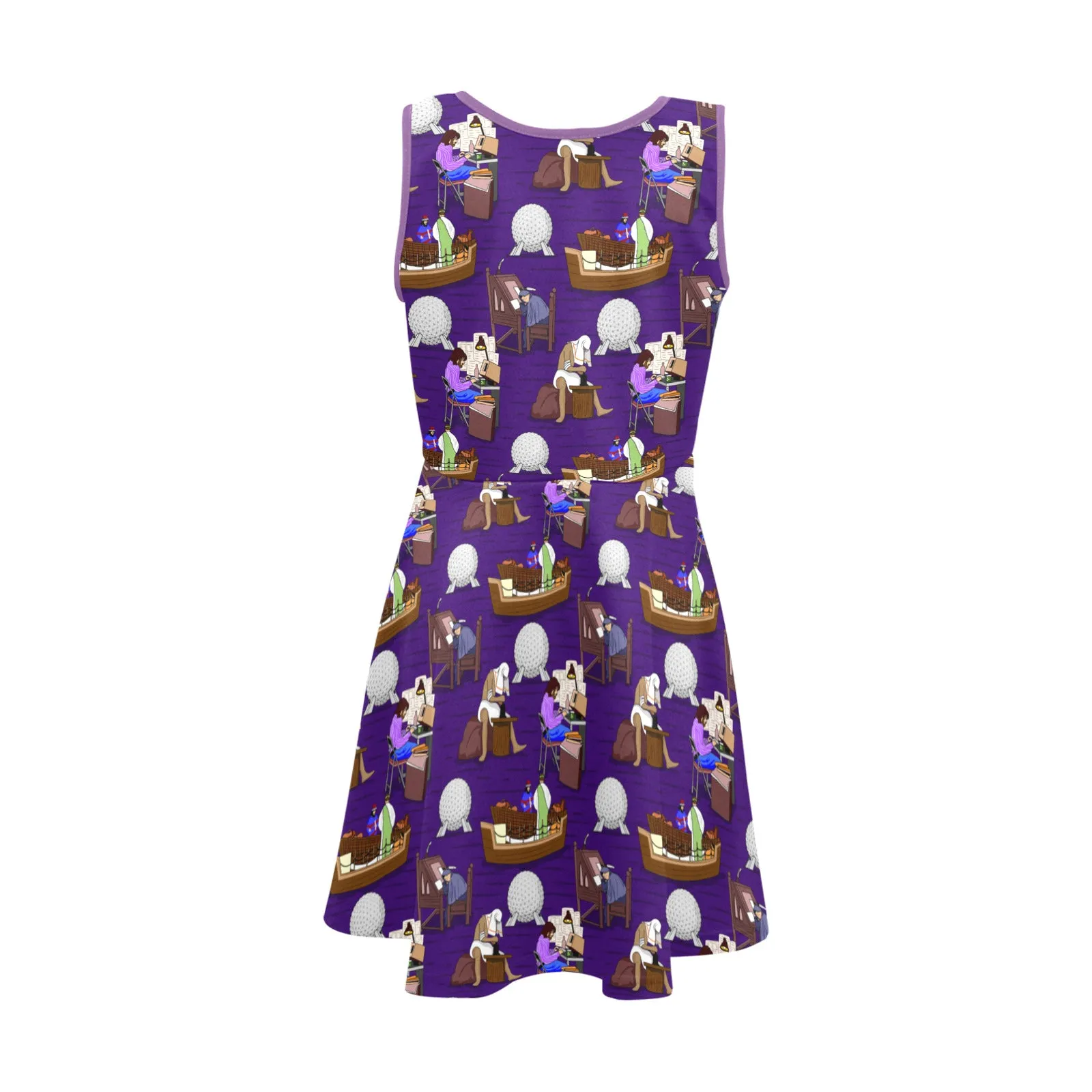Spaceship Earth Girl's Sleeveless Sundress