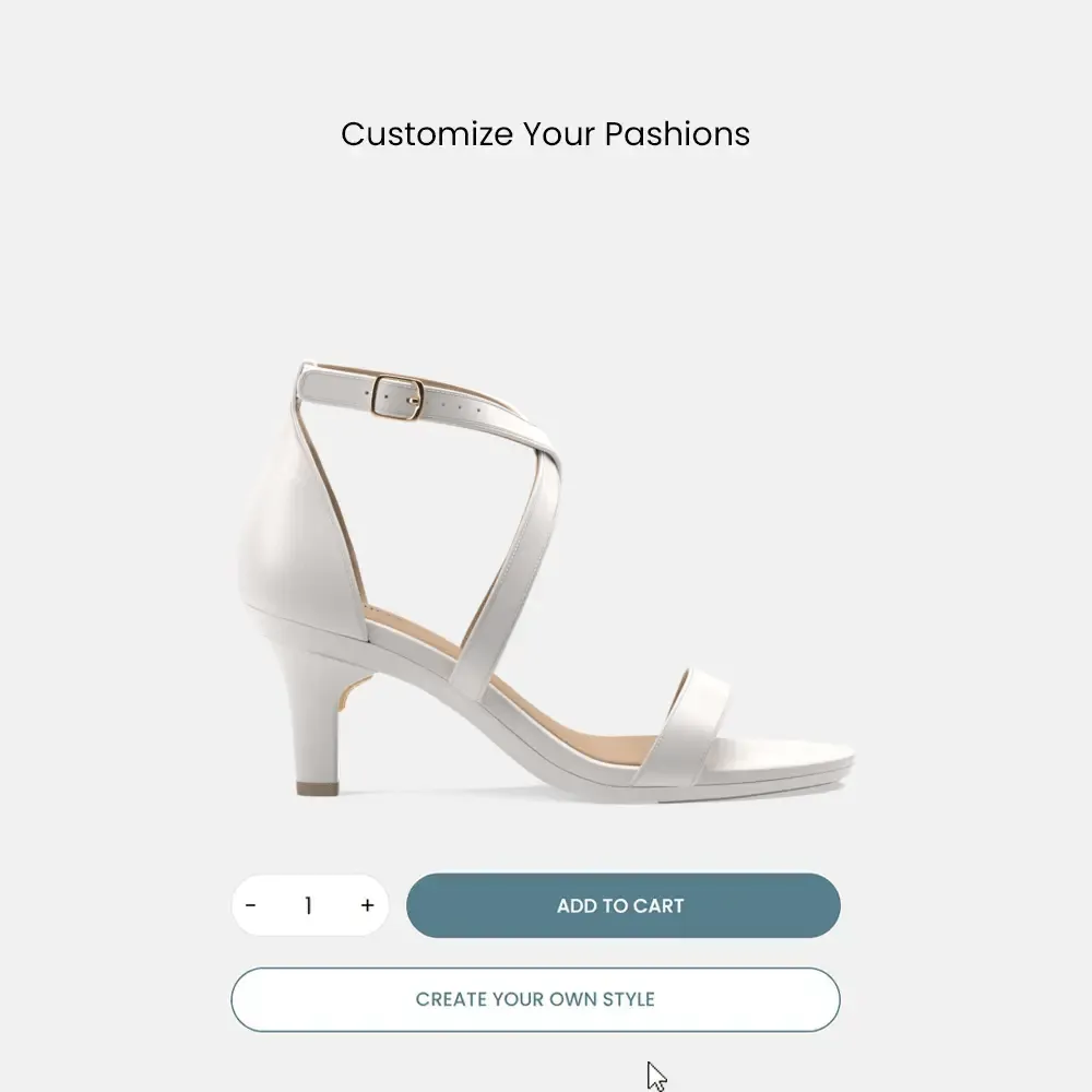The Sandal - White   Stiletto Heel Kit 3 White