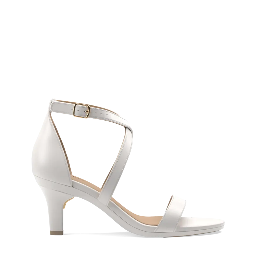 The Sandal - White   Stiletto Heel Kit 3 White