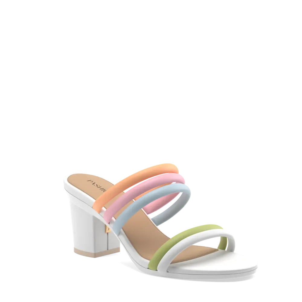 The Slide - White Multi Leather Rope 3 Block