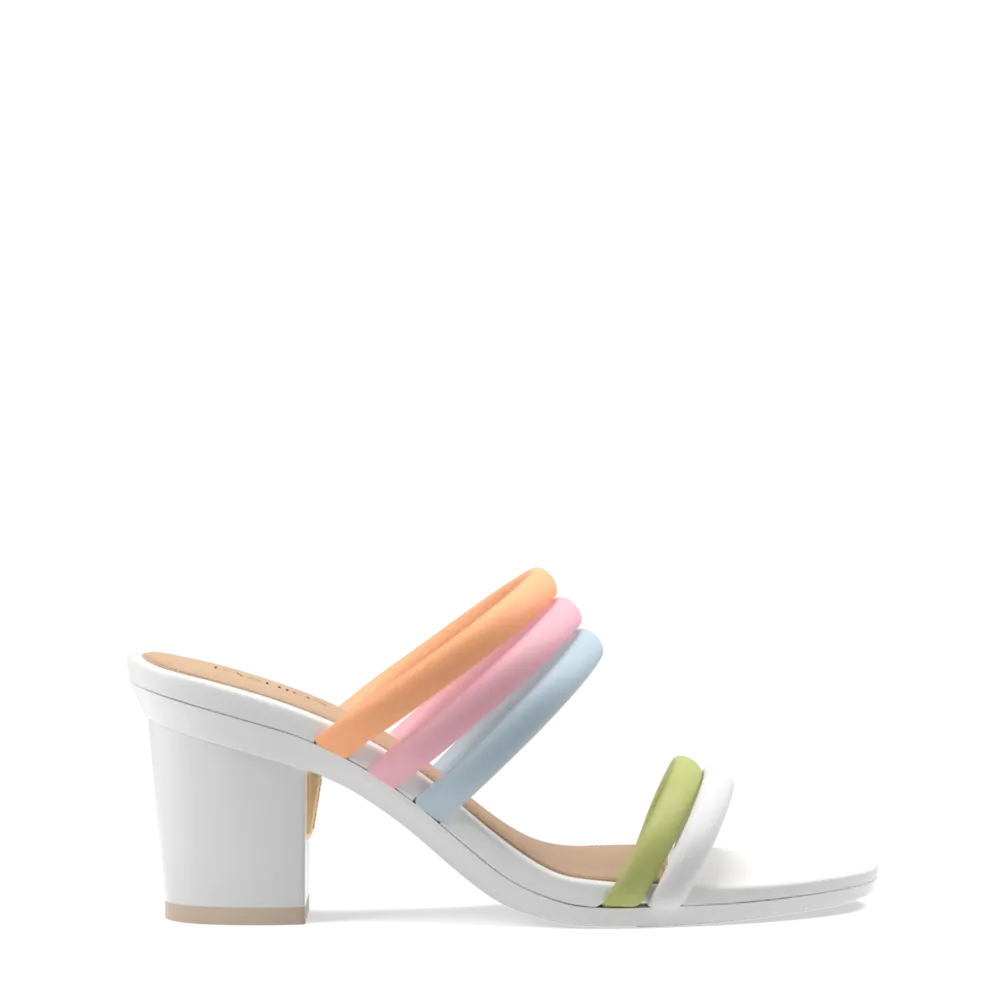 The Slide - White Multi Leather Rope 3 Block