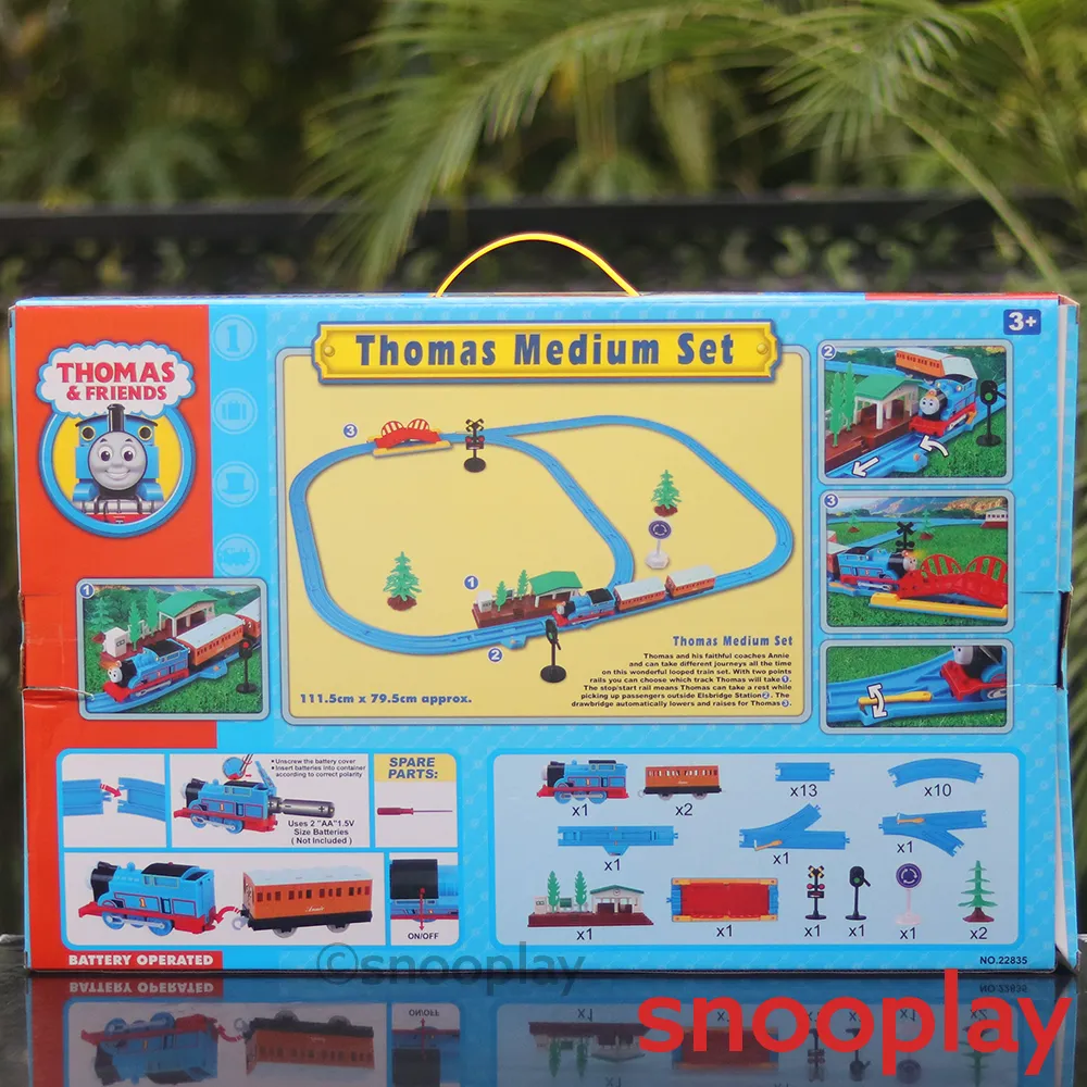 Toy Train Playset with Changeable Tracks (Light & Sound)