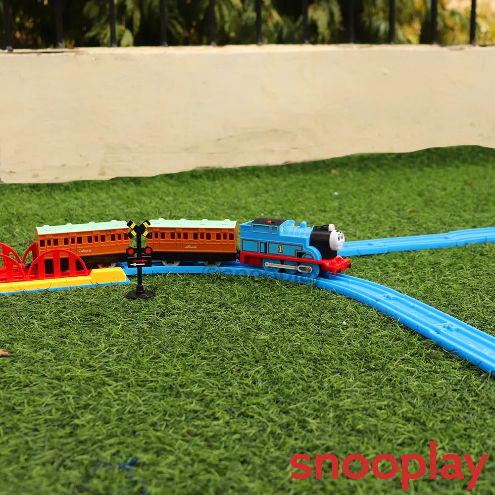 Toy Train Playset with Changeable Tracks (Light & Sound)