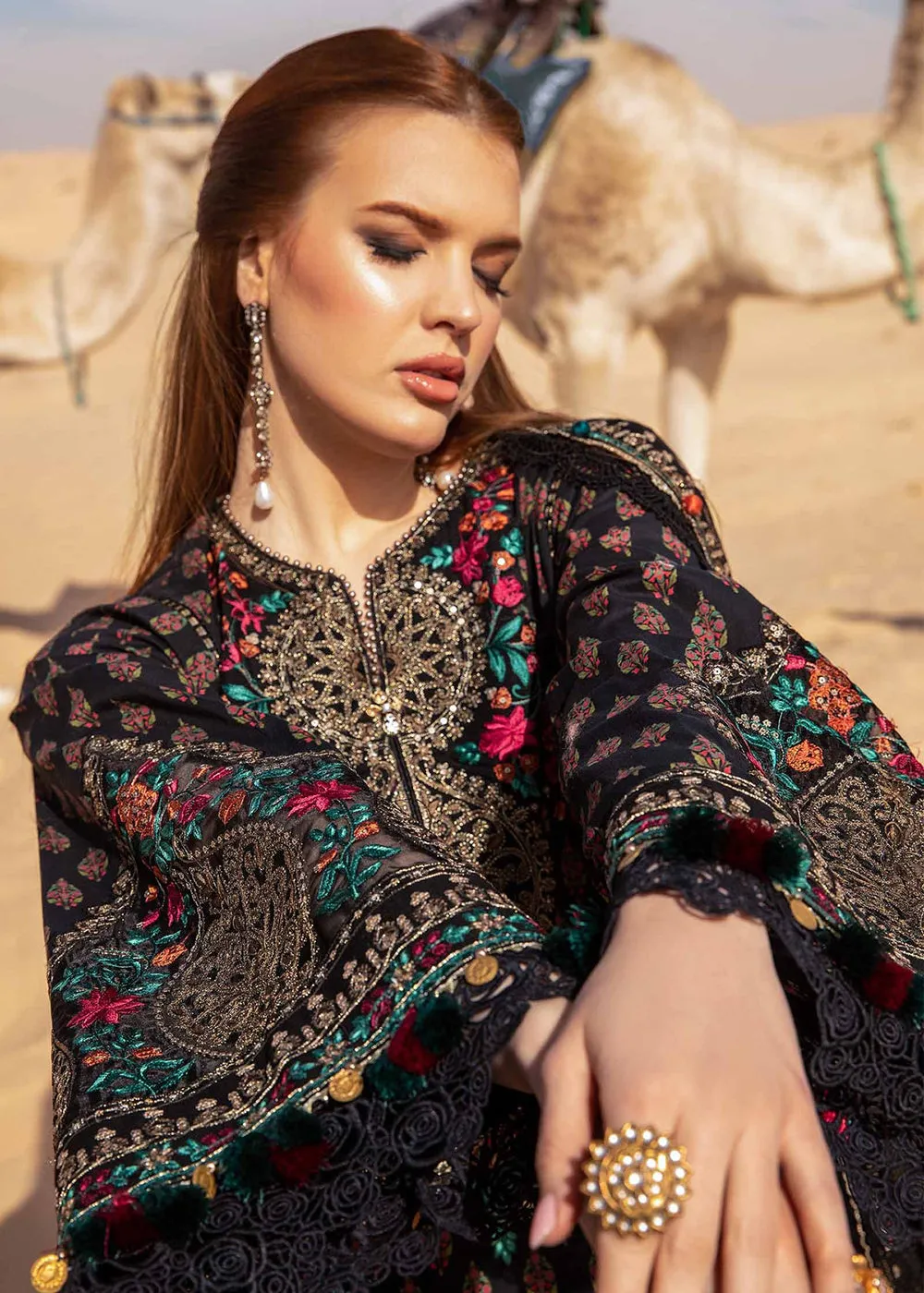 Unstitched Voyage a' Luxe Lawn '24 by Maria B | D-2413-B