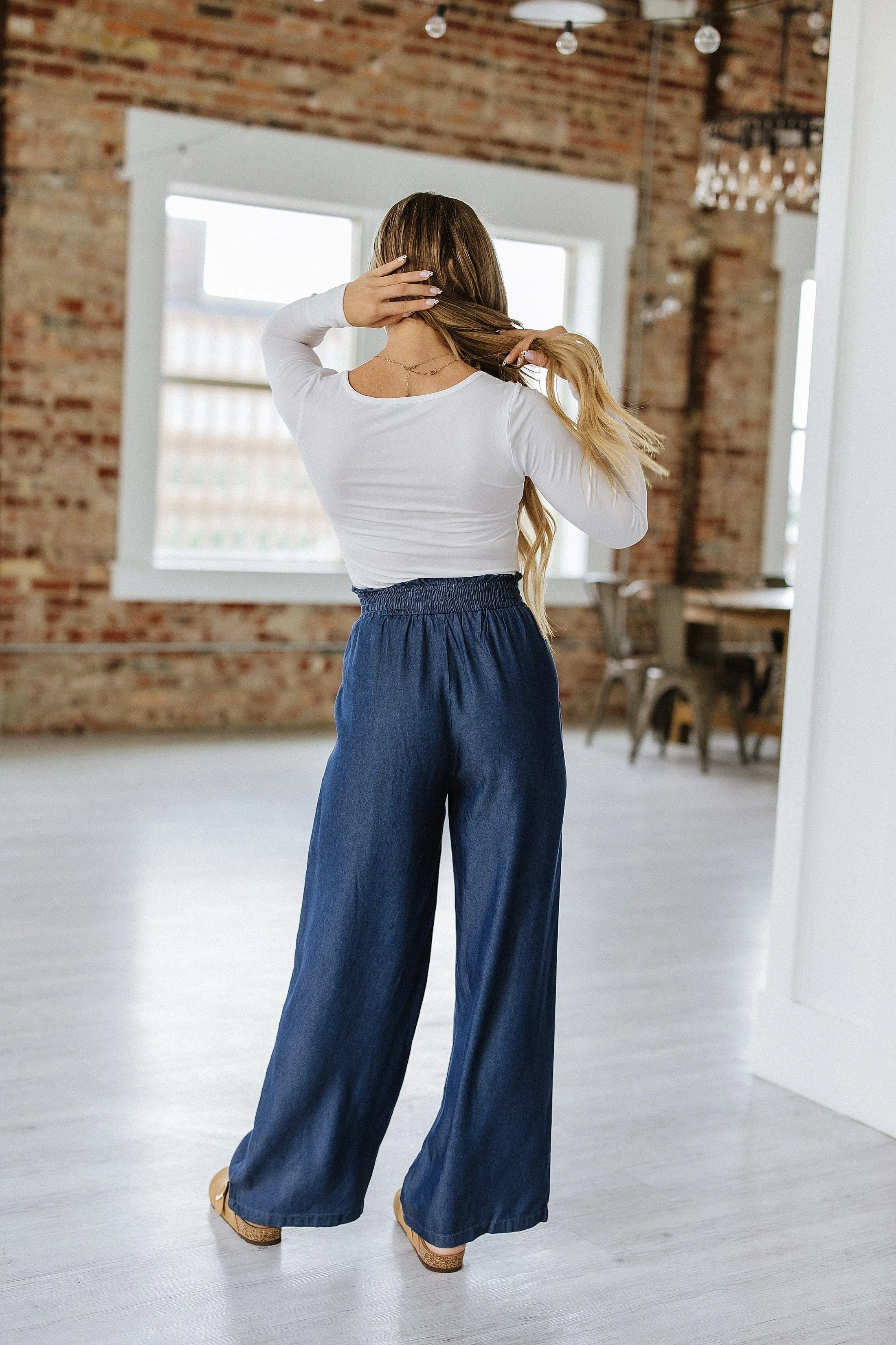 Walsh Smocked High Waist Wide Leg Jeans | S-2XL | PRE ORDER