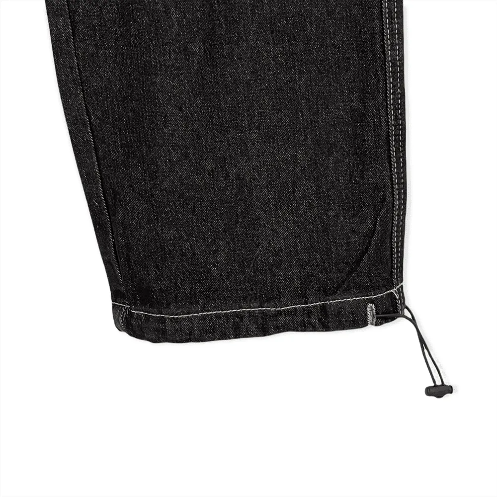 Wide Leg Denim Cargo Pants