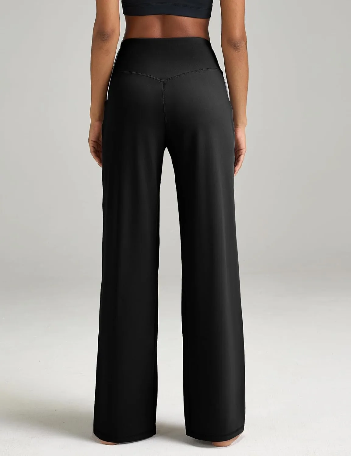 Wide Leg Pants Women High-Waisted Yoga Work Dress Pants, Casual Sweatpants, Petite/Regular/Tall