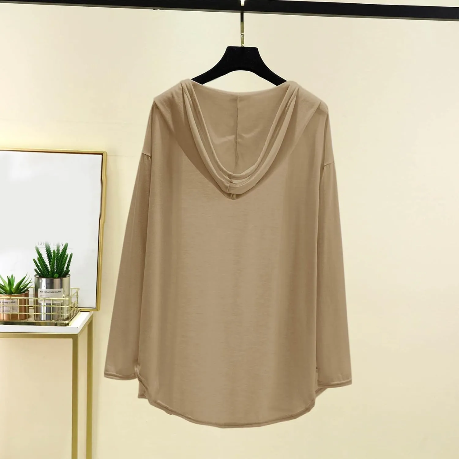 Womens Lightweight Casual Hoodie Cardigans Open Front Cover Ups Long Sleeve Outwear Coat Sun Protection Cover Clothes
